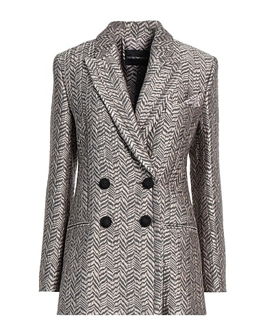 EMPORIO ARMANI Blazer Beige 38% Polyester, 28% Acrylic, 23% Wool, 11% Polyamide, Synthetic fibers