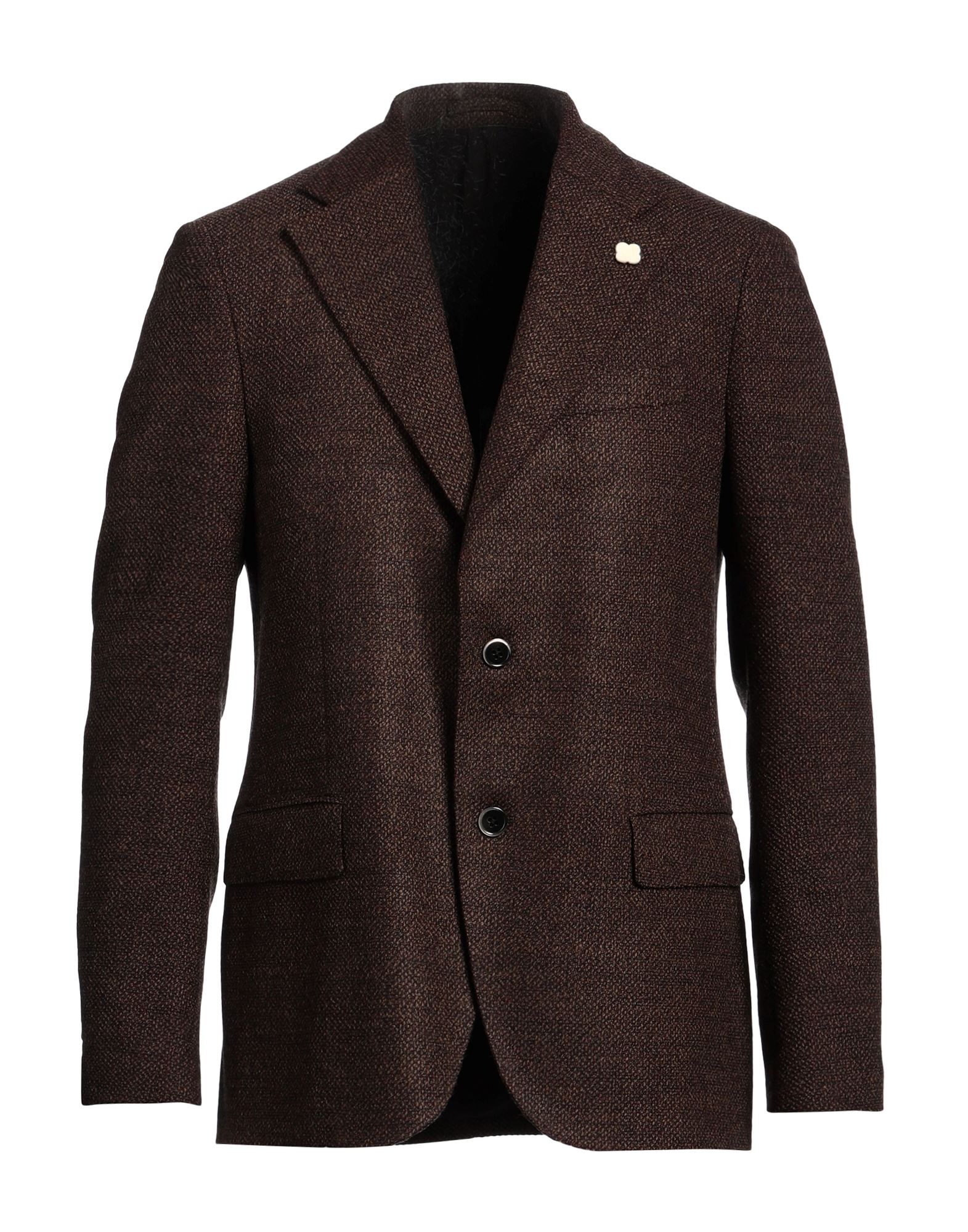 LARDINI テーラードジャケット LARDINI ラルディーニ ウールブレンド ストライプ柄 ダブル6ツ釦