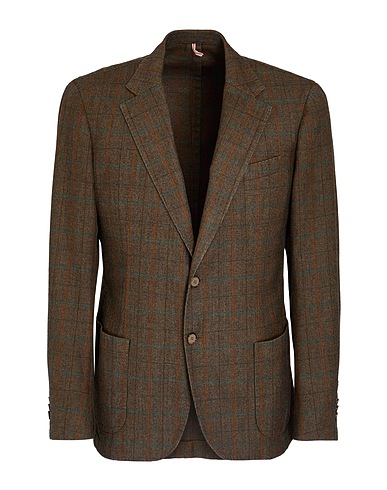SANTANIELLO Blazer Military green 100% Wool