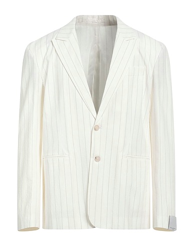 PAOLO PECORA Blazer White 98% Cotton, 2% Elastane