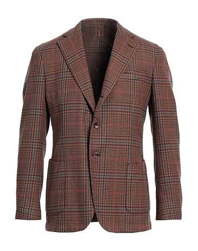 SANTANIELLO Blazer Camel 57% Cotton, 38% Wool, 5% Polyamide