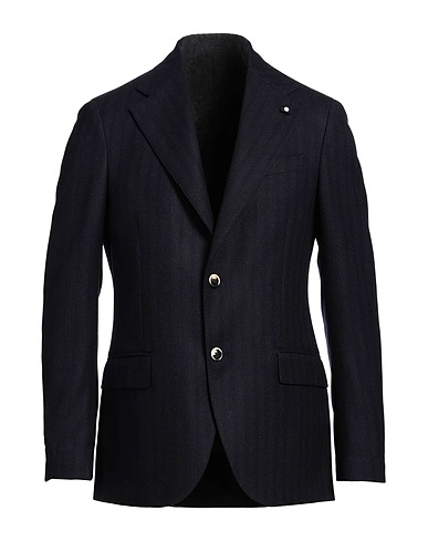 LARDINI Blazer Midnight blue 100% Wool