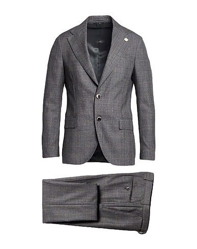 LARDINI Suits Grey 95% Wool, 5% Cashmere