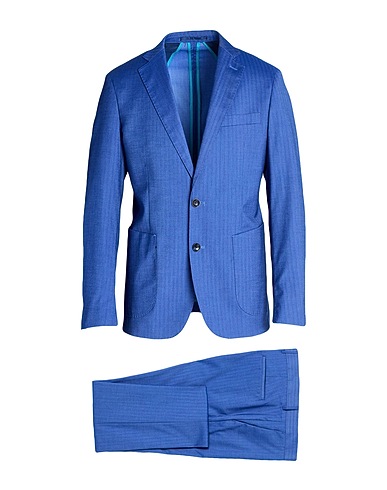 HERMAN & SONS Suits BLU 84% Polyester, 14% Viscose, 2% Elastane