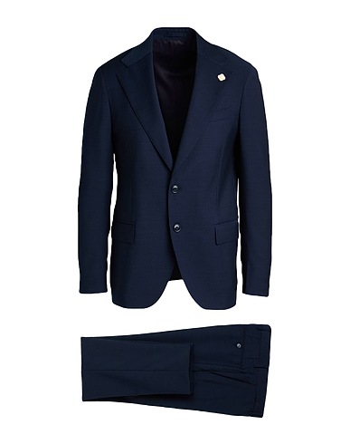 LARDINI Suits Blue 42% Wool, 33% Viscose, 22% Polyester, 3% Elastane