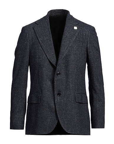 LARDINI Americana Azul noche 59% Lana, 18% Viscosa, 18% Poliamida, 3% Lino, 2% Seda
