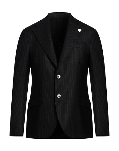 LARDINI Blazer Black 100% Wool