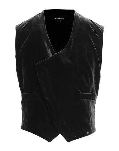 EMPORIO ARMANI Panciotto Antracite 75% Viscosa, 25% Poliammide
