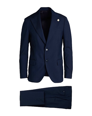 LARDINI Suits Bright blue 100% Wool