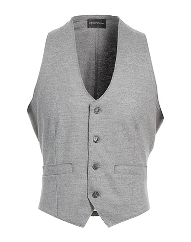EMPORIO ARMANI Anzugweste Hellgrau 100% Schurwolle