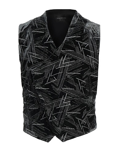 EMPORIO ARMANI Waistcoat Black 75% Viscose, 25% Polyamide