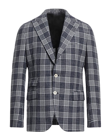 ELEVENTY Blazer Navy blue 65% Wool, 22% Silk, 13% Linen