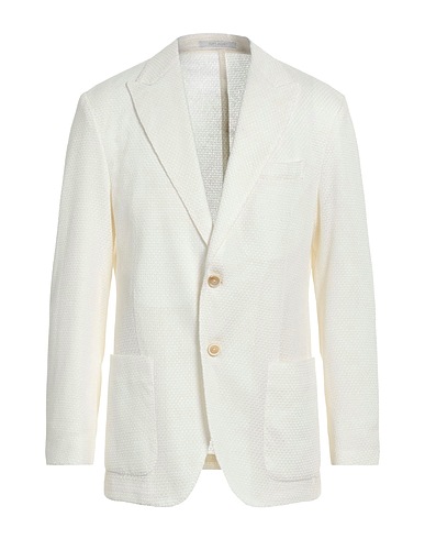 ELEVENTY Blazer Cream 90% Linen, 10% Polyester