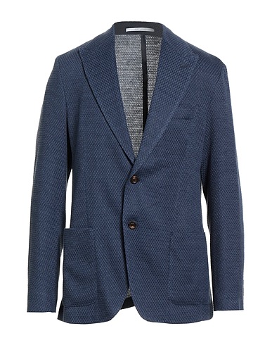 ELEVENTY Blazer Navy blue 90% Linen, 10% Polyester