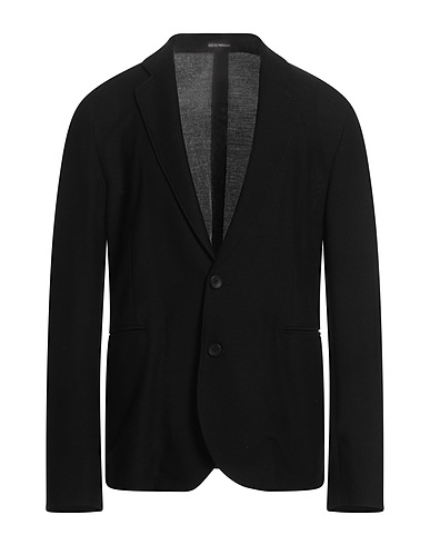 EMPORIO ARMANI Blazer Black 66% Lyocell, 34% Virgin Wool