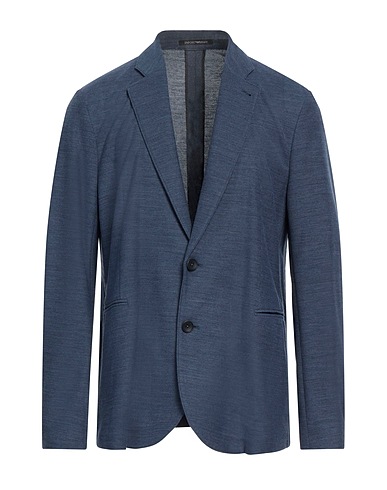 EMPORIO ARMANI テーラードジャケット パステルブルー テンセル 66% / バージンウール 34%