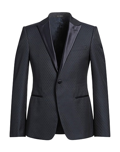 EMPORIO ARMANI Blazer Midnight blue 55% Polyester, 45% Wool