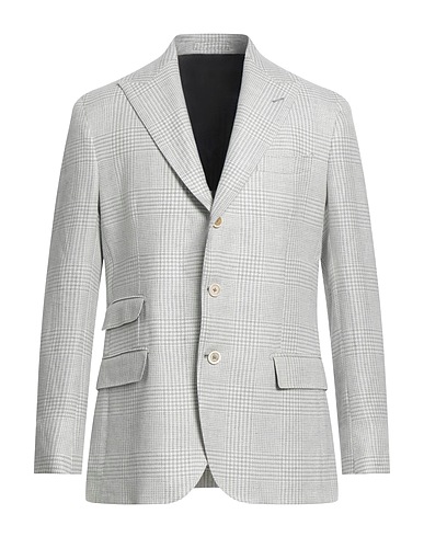 ELEVENTY Blazer Light green 74% Linen, 24% Wool, 2% Silk