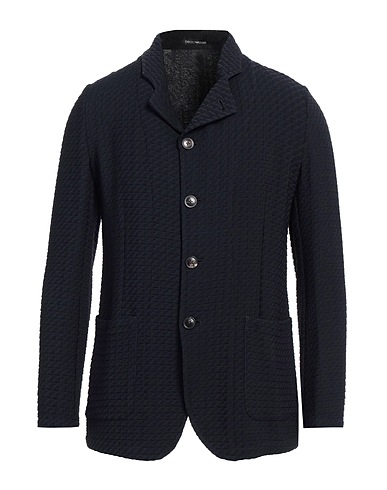 EMPORIO ARMANI Blazer Midnight blue 38% Viscose, 32% Virgin Wool, 27% Polyamide, 3% Elastane