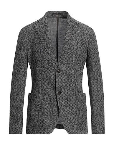 EMPORIO ARMANI Blazer Black 44% Wool, 44% Acrylic, 12% Cotton