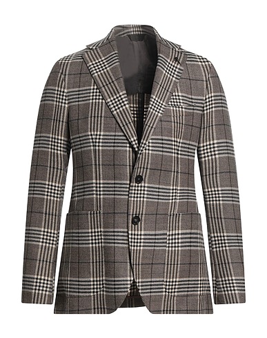 PAOLONI Blazer Dark brown 100% Virgin Wool