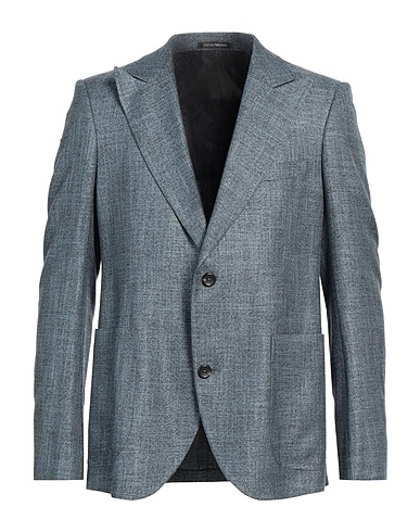 EMPORIO ARMANI テーラードジャケット アジュールブルー レーヨン 100%