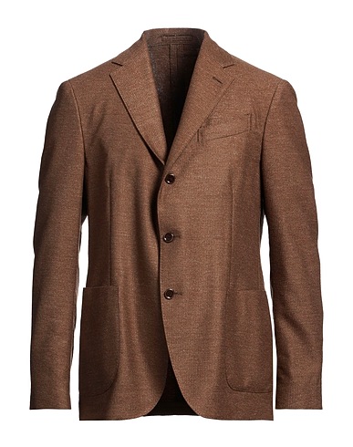 LARDINI テーラードジャケット ブラウン ウール 70% / ポリエステル 18% / ナイロン 12%