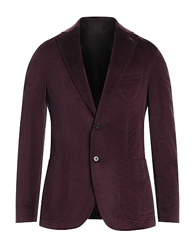 PAOLONI Blazer Burgundy 97% Cotton, 3% Elastane