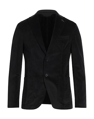 PAOLONI Blazer Black 97% Cotton, 3% Elastane