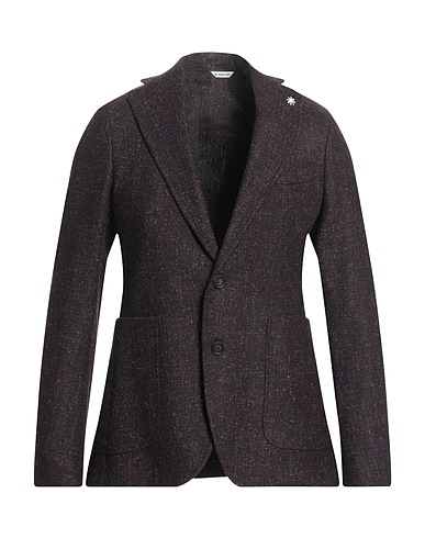 MANUEL RITZ Blazer Burgundy 60% Wool, 17% Polyester, 13% Polyamide, 5% Viscose, 5% Other Fibres