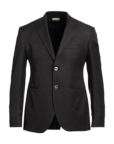 ANGELO NARDELLI Blazer Black 53% Polyester, 47% Virgin Wool