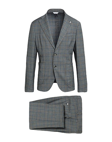 MANUEL RITZ Suits Grey 98% Wool, 2% Elastane