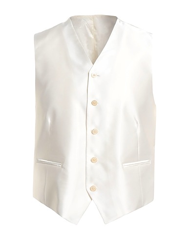 ANGELO NARDELLI Waistcoat Ivory 100% Acetate
