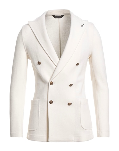 PAOLONI Blazer Ivory 70% Wool, 30% Polyamide