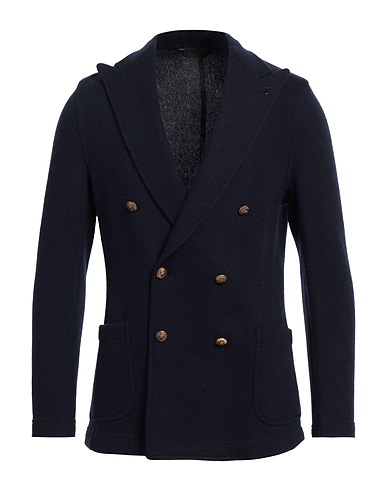 PAOLONI Blazer Midnight blue 70% Wool, 30% Polyamide