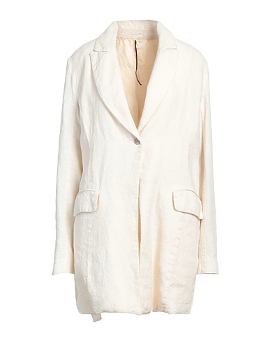 MASNADA Blazer Off white 61% Hemp, 39% Wool