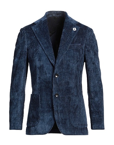 LARDINI Blazer Navy 55% Viscose, 44% Cotton, 1% Elastane