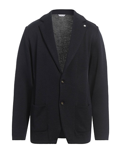 MANUEL RITZ Blazer Navy blue 70% Acrylic, 30% Wool