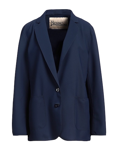HERNO Blazer Navy blue 72% Polyamide, 28% Elastane