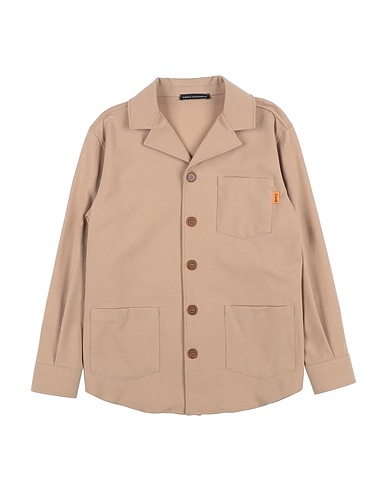 DANIELE ALESSANDRINI Solid colour shirt 52% Cotton, 40% Polyamide, 8% Elastane