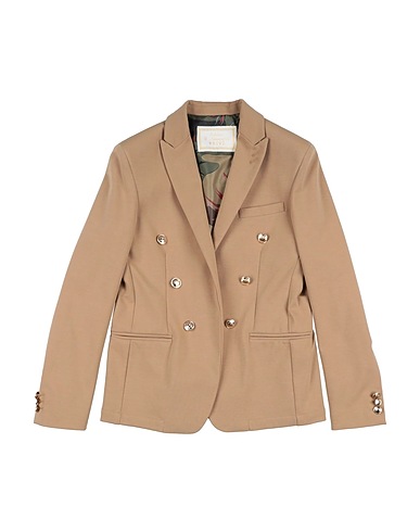 DANIELE ALESSANDRINI Blazer Camel 52% Cotton, 40% Polyamide, 8% Elastane