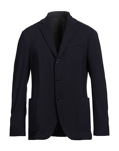 LARDINI Blazer Midnight blue 52% Wool, 29% Polyester, 17% Cotton, 2% Elastane