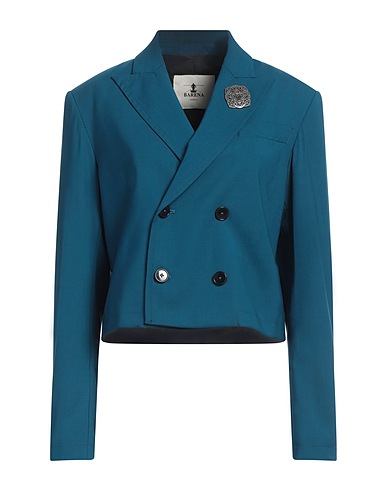BARENA Blazer Deep teal 98% Virgin Wool, 2% Elastane