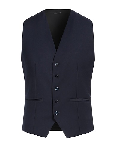 GREY DANIELE ALESSANDRINI Panciotto Blu notte 69% Poliestere, 29% Viscosa, 2% Elastan