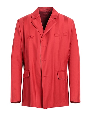 MARTINE ROSE Blazer Red 96% Cotton, 4% Silk