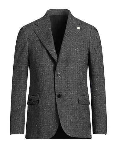 LARDINI Blazer Charcoal 99% Wool, 1% Other Fibres