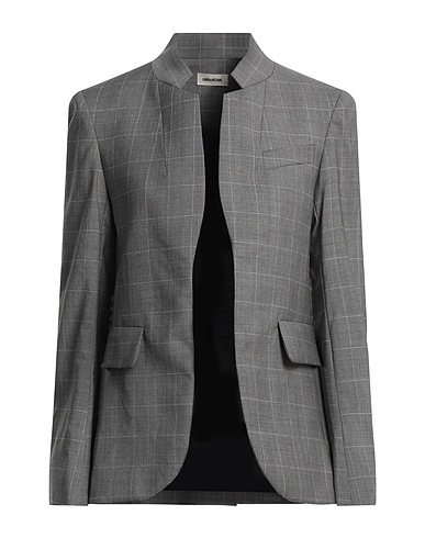 ZADIG&VOLTAIRE Blazer Grey 98% Wool, 2% Silk