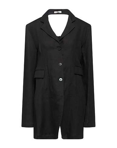 NICCOLÒ PASQUALETTI Blazer Black 98% Linen, 2% Cotton, Viscose