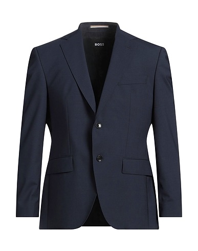 BOSS Blazer Blu notte 95% Lana Vergine, 5% Elastan