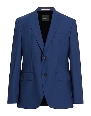 BOSS Blazer Blu 95% Lana Vergine, 5% Elastan